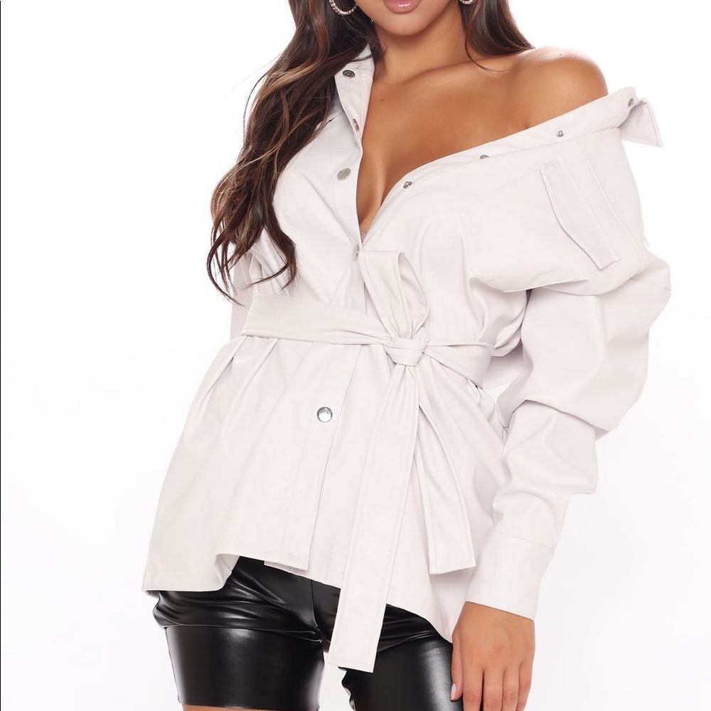 Faux Leather Jacket